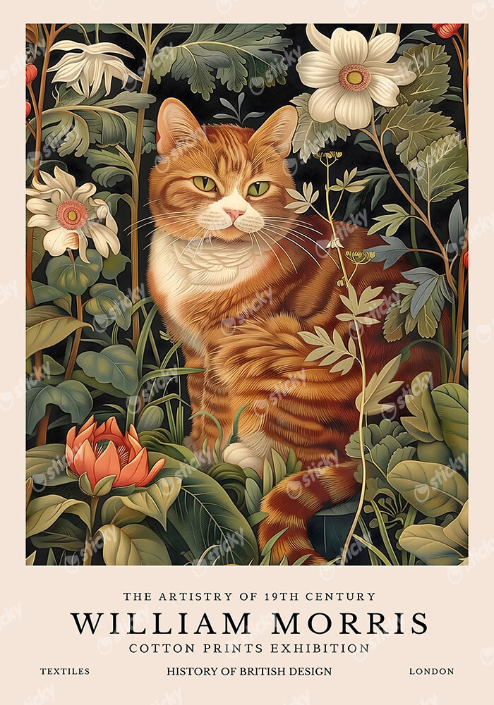 Πινακας σε καμβά WILLIAM MORRIS - CAT 5