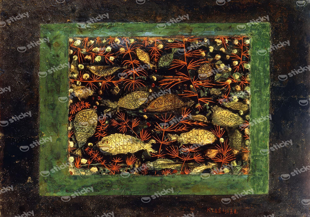 Πινακας σε καμβά PAUL KLEE - AQUARIUM