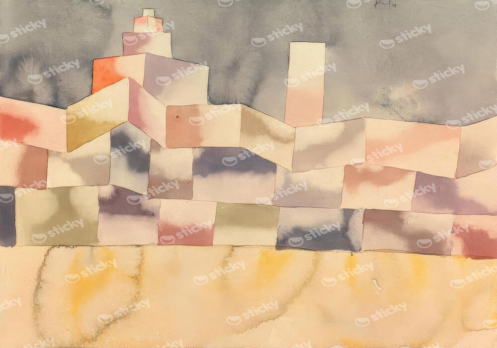 Πινακας σε καμβά PAUL KLEE - ARCHITECTURE IN THE ORIENT
