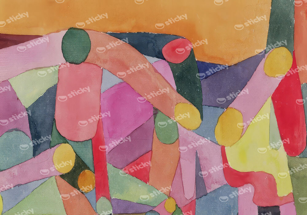 Πινακας σε καμβά PAUL KLEE - UNTITLED COLOUR COMPOSITION