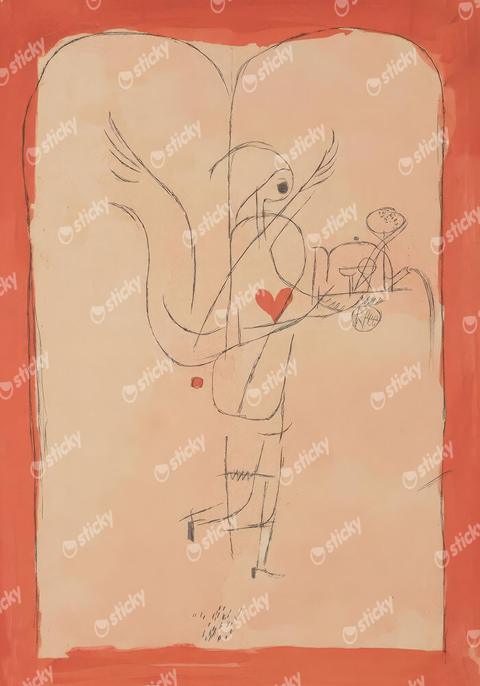 Πινακας σε καμβά PAUL KLEE - A GENIUS SERVES A SMALL BREAKFAST