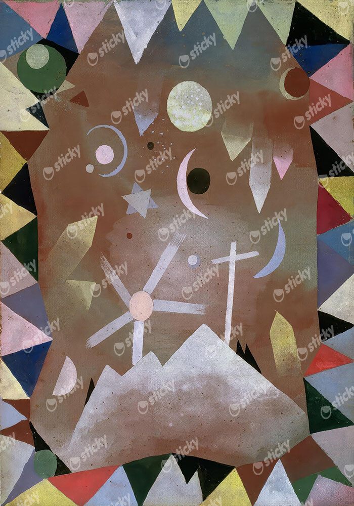 Πινακας σε καμβά PAUL KLEE - ABOVE THE MOUNTAIN PEAKS