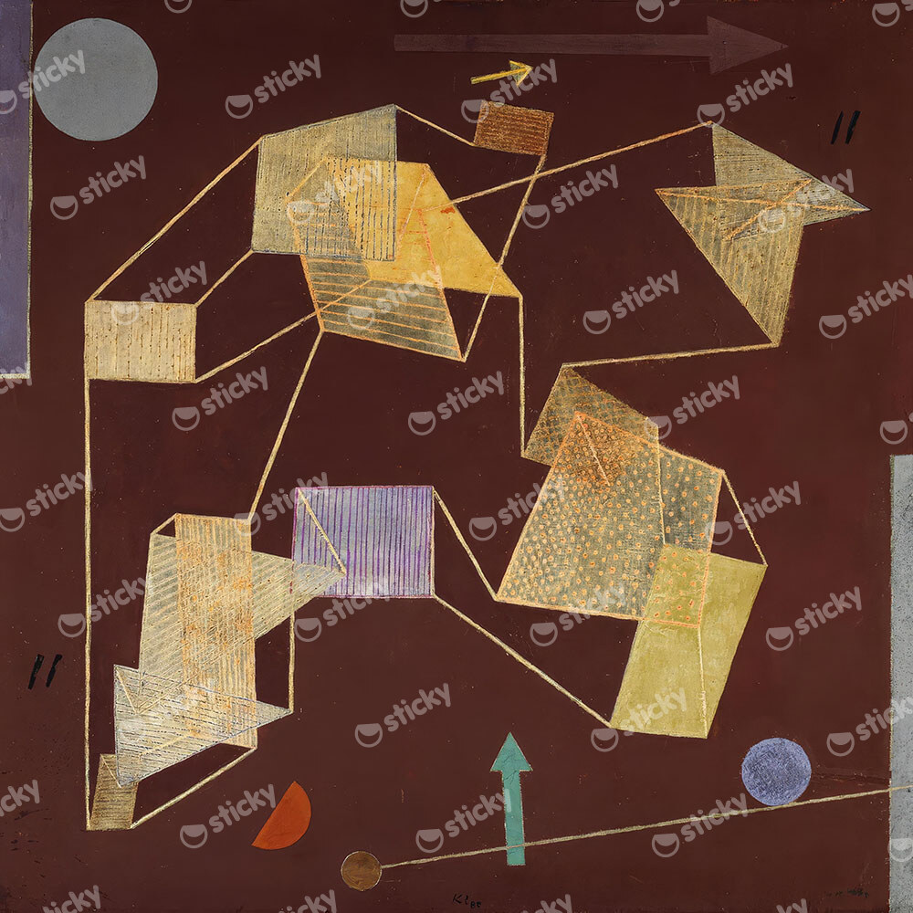 Πίνακας σε καμβά PAUL KLEE - BUOYANCY AND DISPLACEMENT