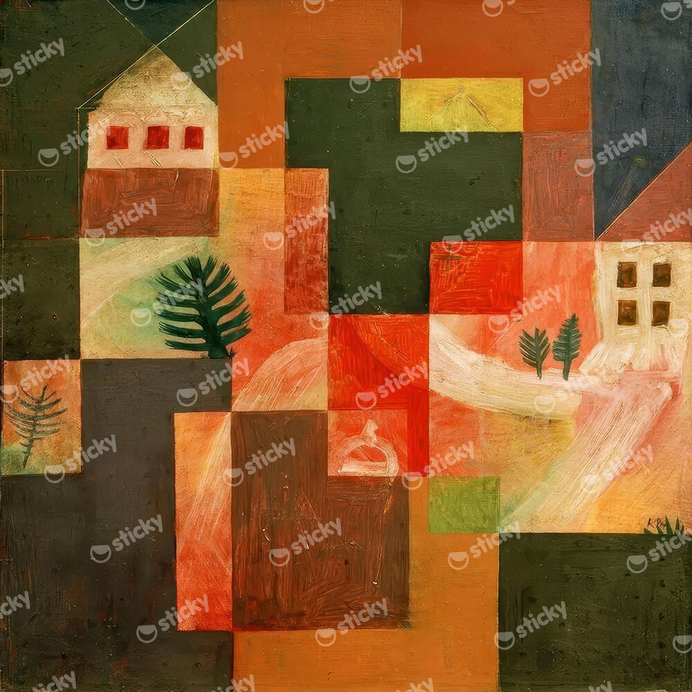 Πίνακας σε καμβά PAUL KLEE - CHORALE AND LANDSCAPE