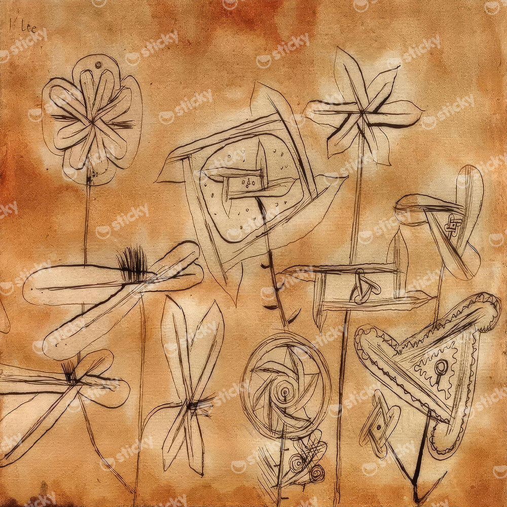 Πίνακας σε καμβά PAUL KLEE - MOVING BLOSSOMS