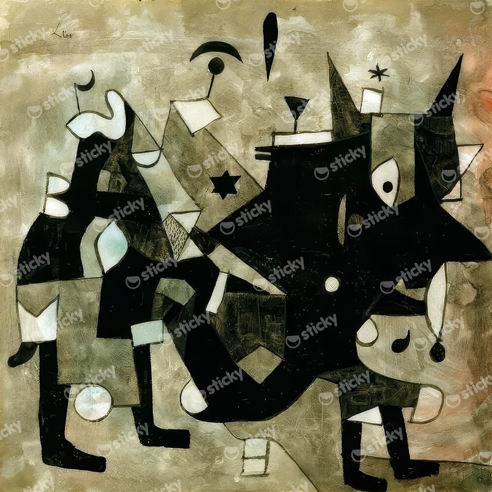 Πίνακας σε καμβά PAUL KLEE - OVERLOADED DEVIL