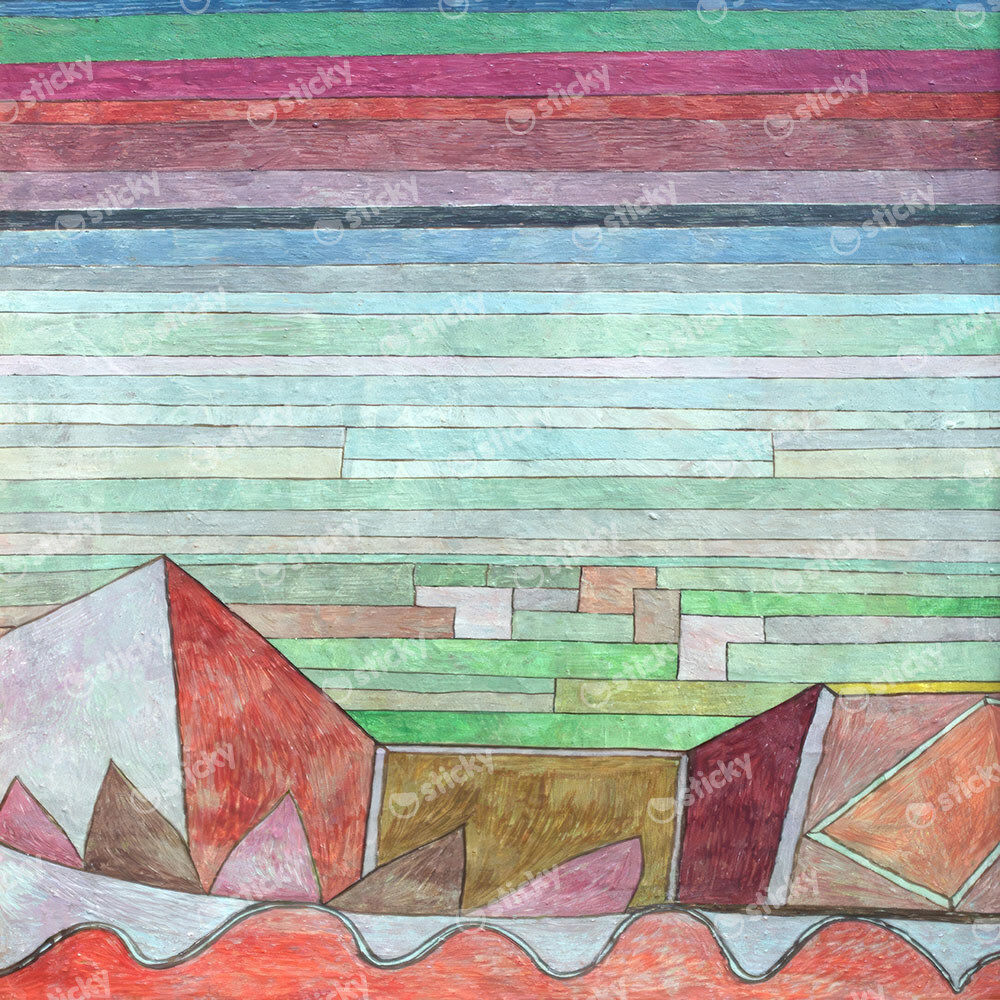 Πίνακας σε καμβά PAUL KLEE - VIEW INTO THE FERTILE COUNTRY