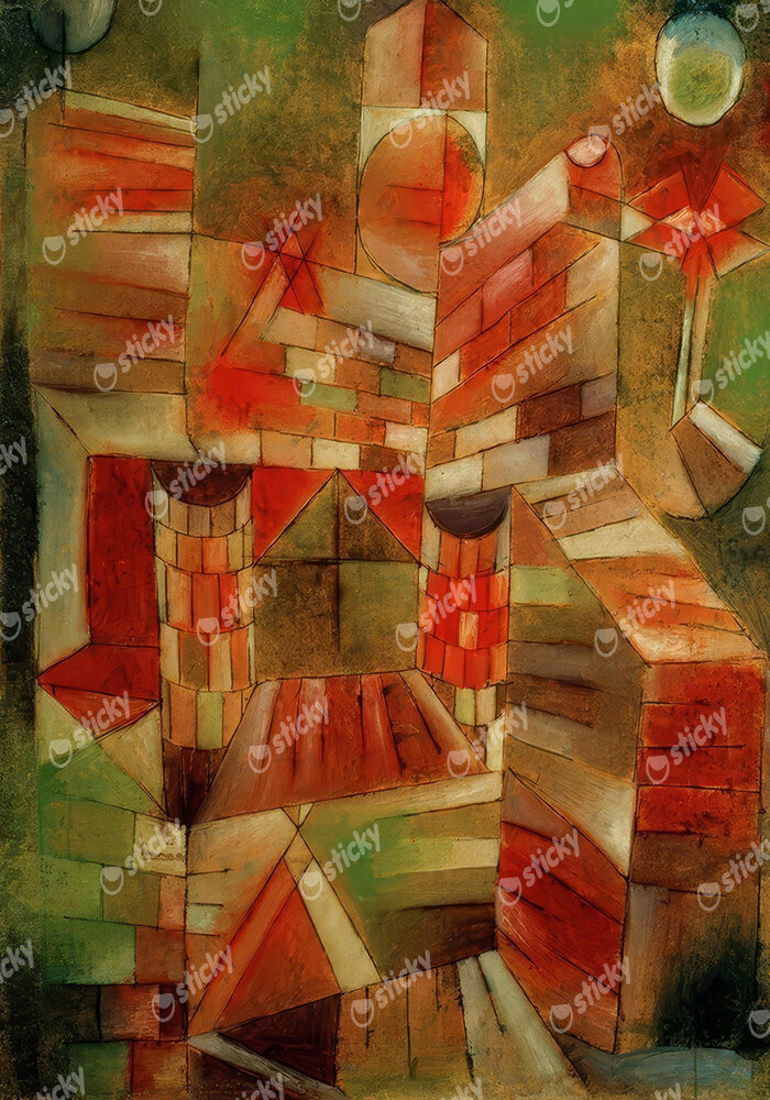 Πινακας σε καμβά PAUL KLEE - ARCHITECTURE AT THE WINDOW