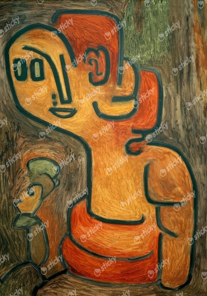 Πινακας σε καμβά PAUL KLEE - BUST OF GAIA