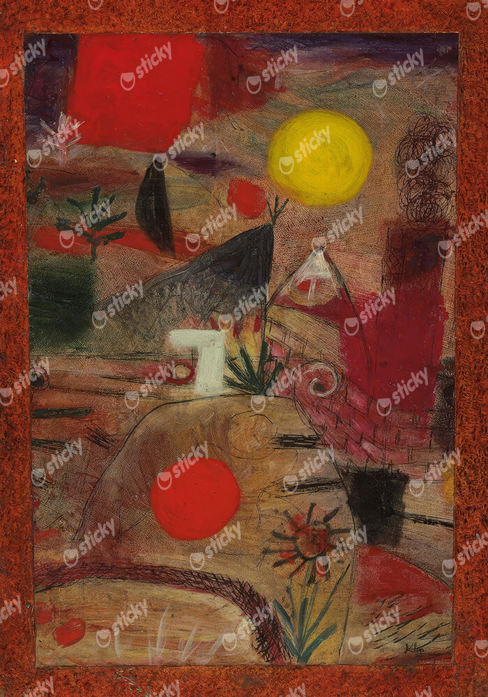 Πινακας σε καμβά PAUL KLEE - CEREMONY AND SUNSET