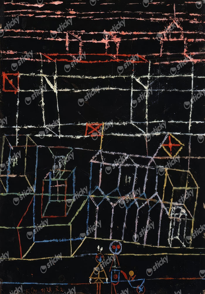 Πινακας σε καμβά PAUL KLEE - CHILDREN OF THE CITY