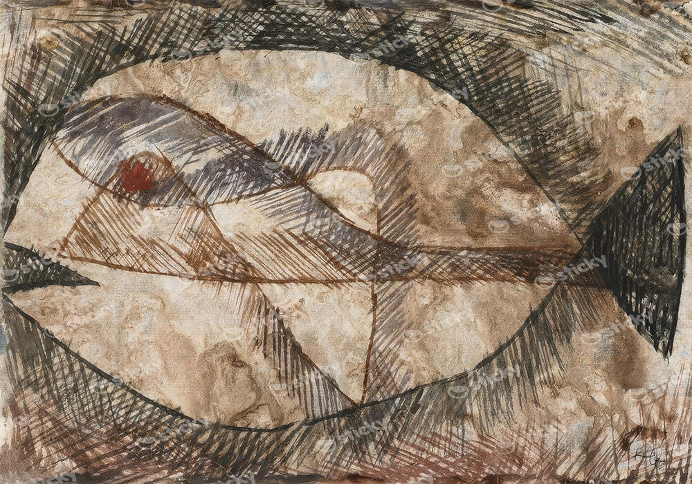 Πινακας σε καμβά PAUL KLEE - CC FISH