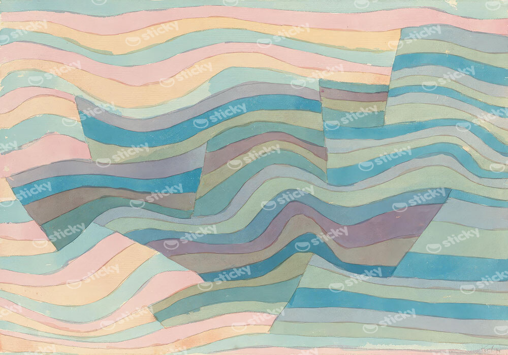 Πινακας σε καμβά PAUL KLEE - MOVEMENT ON THE CLIFFS