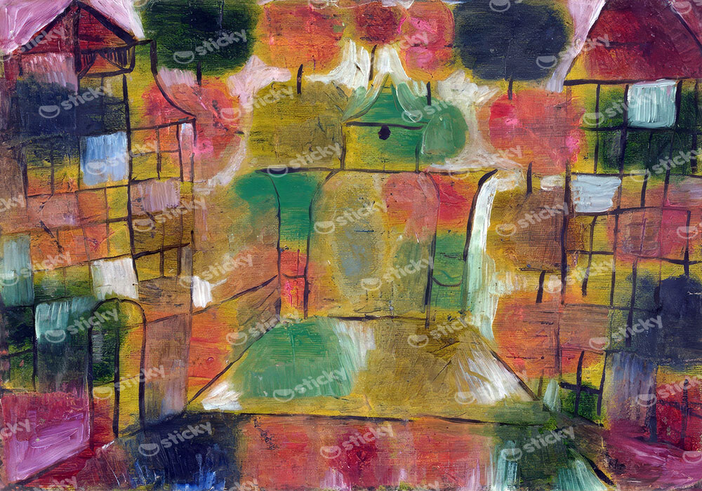 Πινακας σε καμβά PAUL KLEE - TREE AND ARCHITECTURE RHYTHMS
