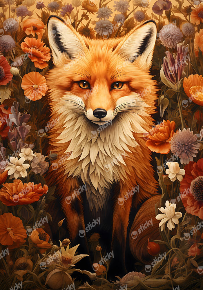 Πινακας σε καμβά WILLIAM MORRIS - FOX 4