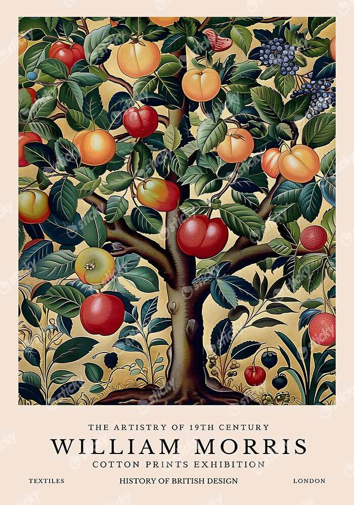 Πινακας σε καμβά WILLIAM MORRIS - FRUIT TREE