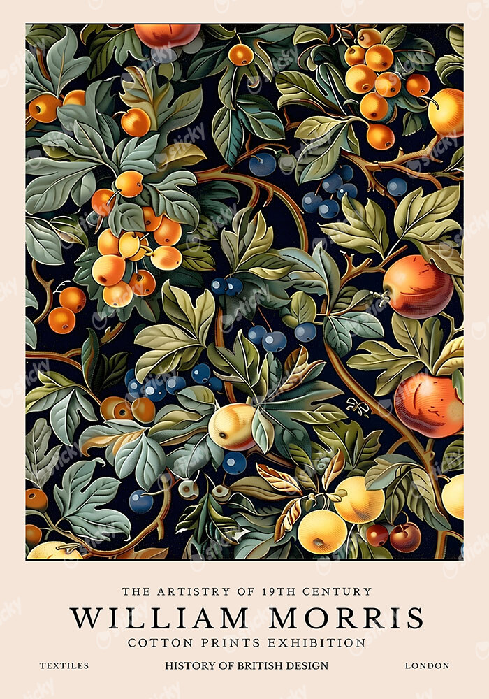 Πινακας σε καμβά WILLIAM MORRIS - FRUITS
