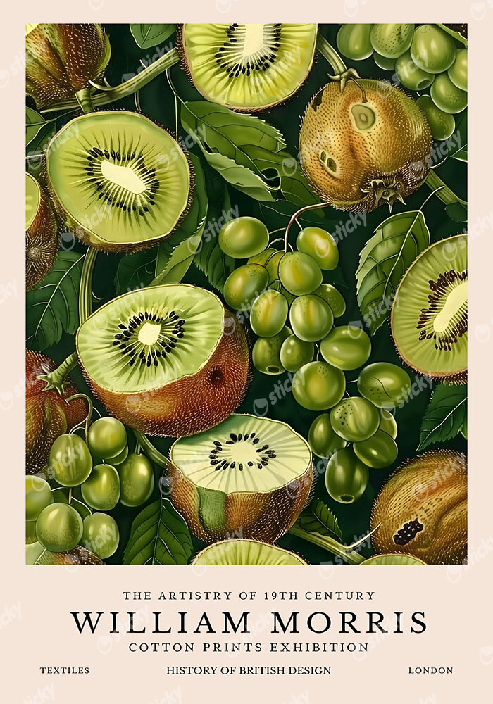 Πινακας σε καμβά WILLIAM MORRIS - KIWI FRUIT