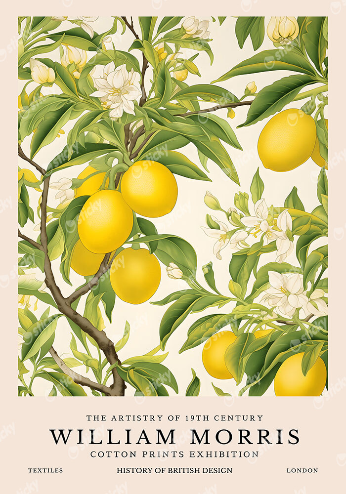 Πινακας σε καμβά WILLIAM MORRIS - LEMON TREE