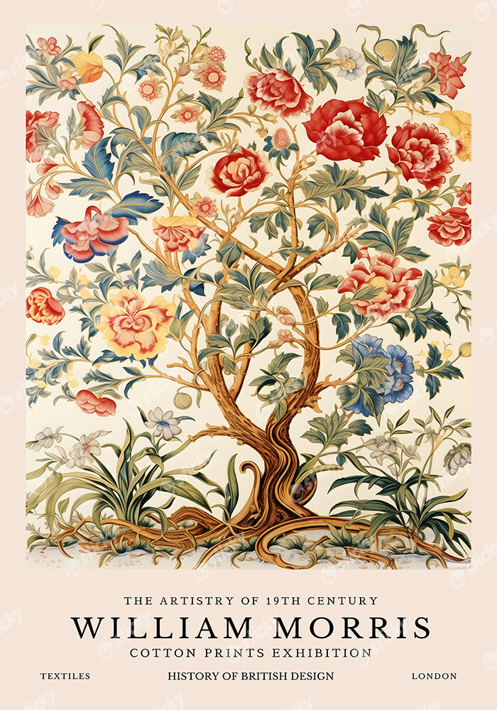 Πινακας σε καμβά WILLIAM MORRIS - TREE OF LIFE 1