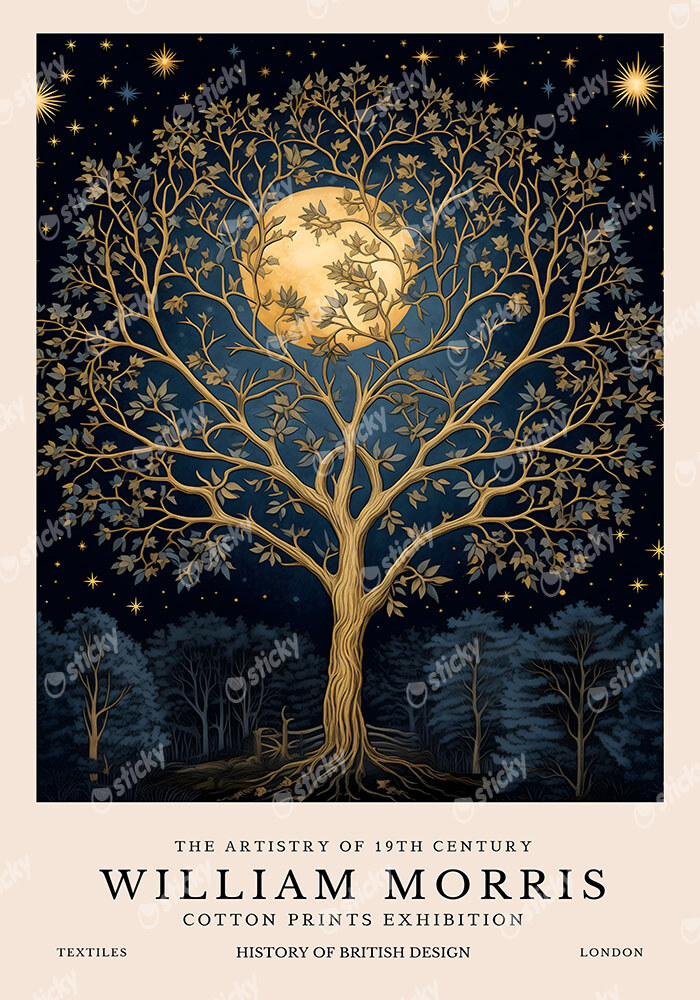 Πινακας σε καμβά WILLIAM MORRIS - TREE OF LIFE 7