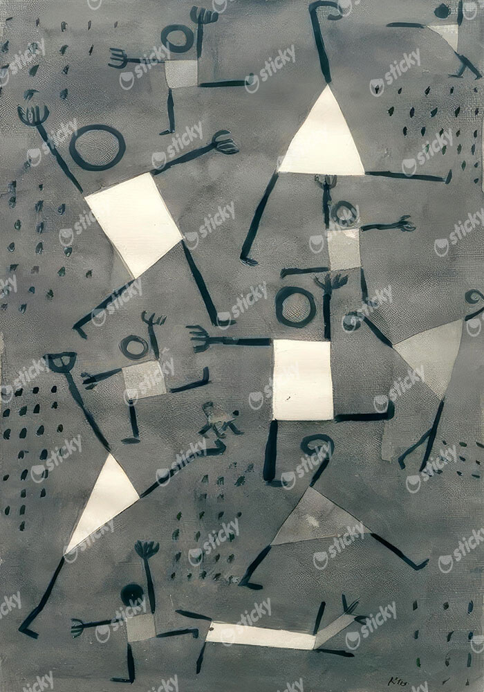 Πινακας σε καμβά PAUL KLEE - DANCES CAUSED BY FEAR