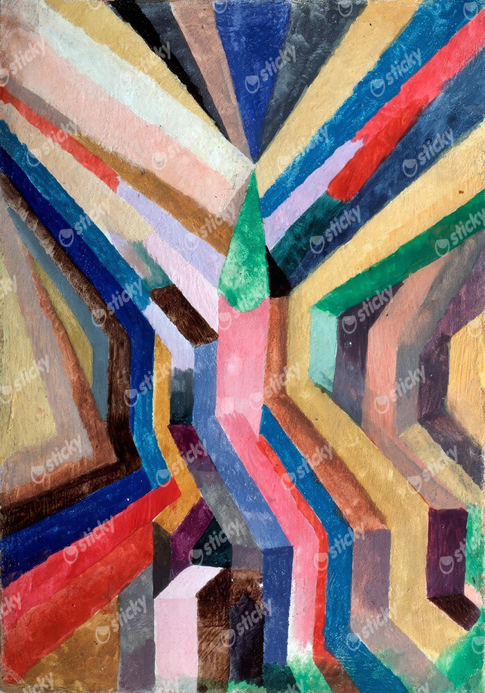 Πινακας σε καμβά PAUL KLEE - GREEN BELL AS CENTER