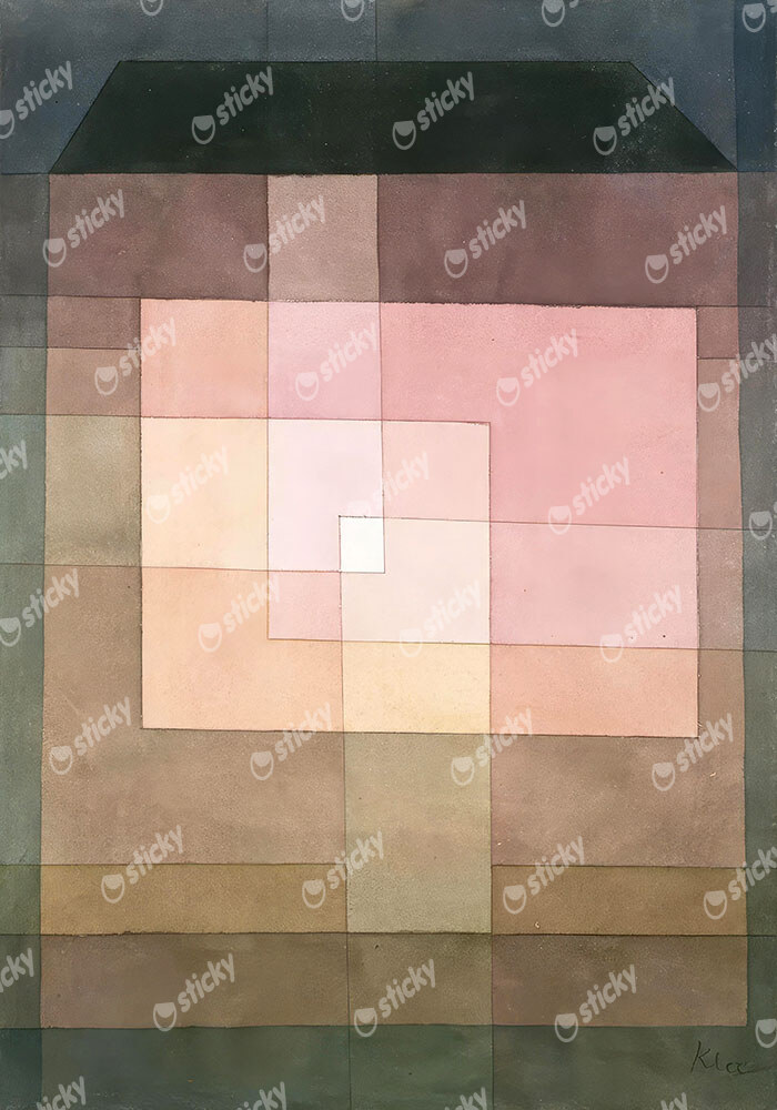 Πινακας σε καμβά PAUL KLEE - HOUSE OUTSIDE AND INSIDE