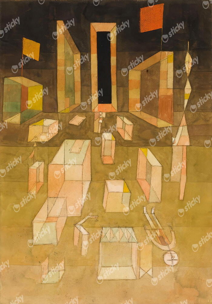 Πινακας σε καμβά PAUL KLEE - UNCOMPOSED IN SPACE