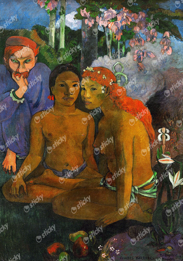 Πινακας σε καμβά PAUL GAUGUIN - BARBARIAN TALES