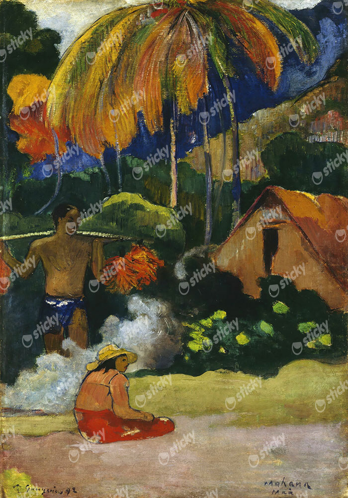Πινακας σε καμβά PAUL GAUGUIN - LANDSCAPE IN TAHITI