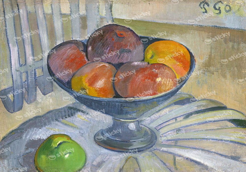 Πινακας σε καμβά PAUL GAUGUIN - FRUIT DISH ON A GARDEN CHAIR