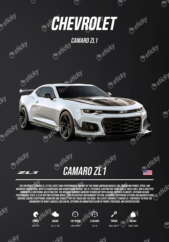 Πινακας σε καμβά CHEVROLET CAMARO IMPERIAL