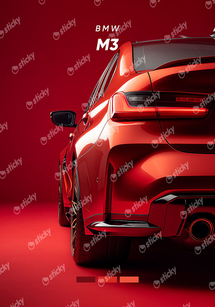 Πινακας σε καμβά BMW M3 RED