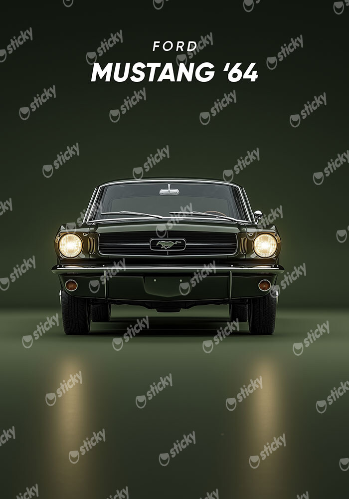 Πινακας σε καμβά MUSTANG 1964