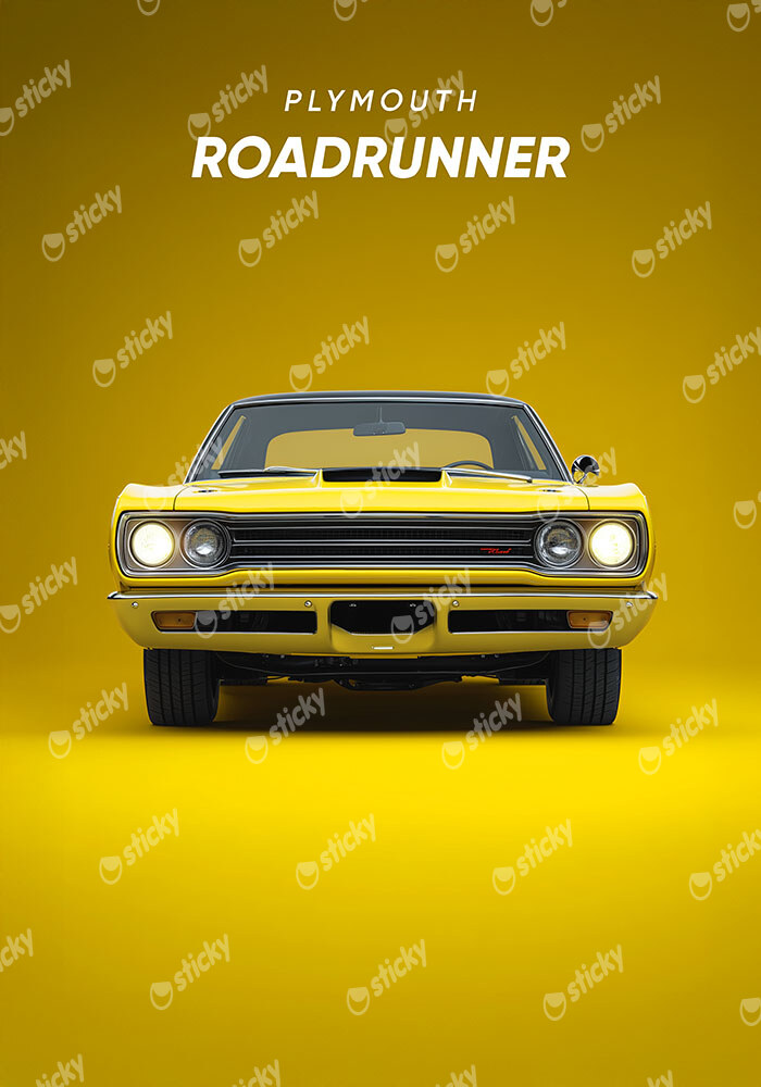 Πινακας σε καμβά PLYMOUTH ROADRUNNER