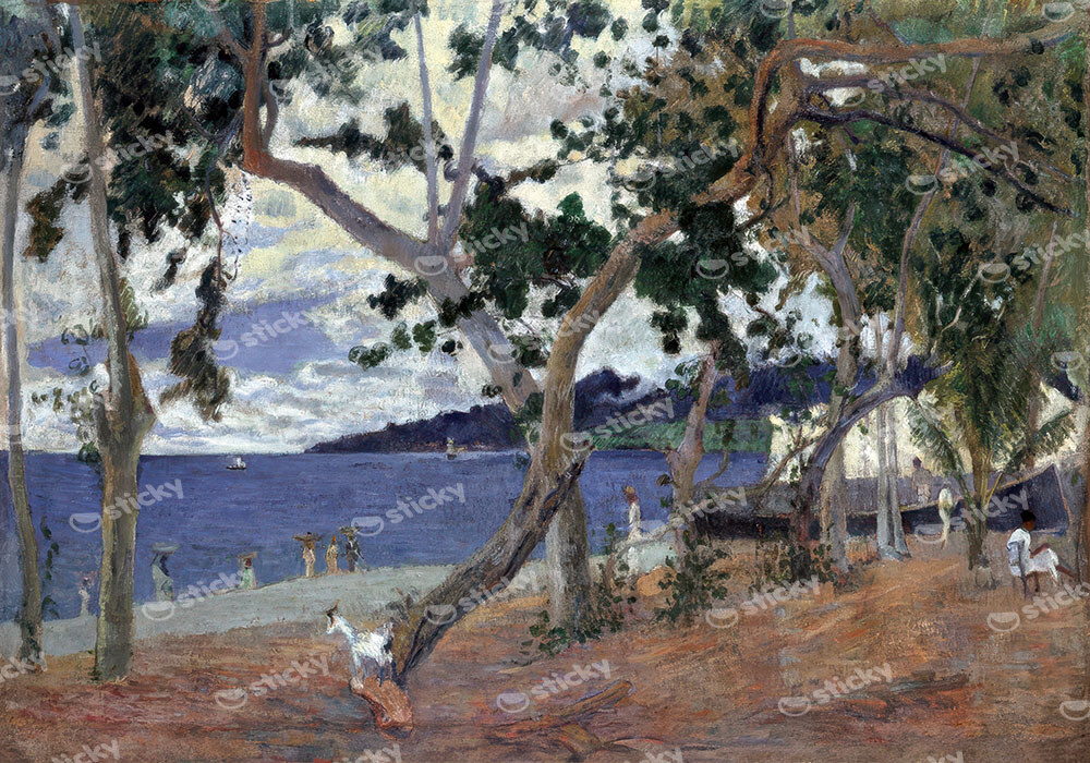 Πινακας σε καμβά PAUL GAUGUIN - COASTAL LANDSCAPE FROM MARTINIQUE