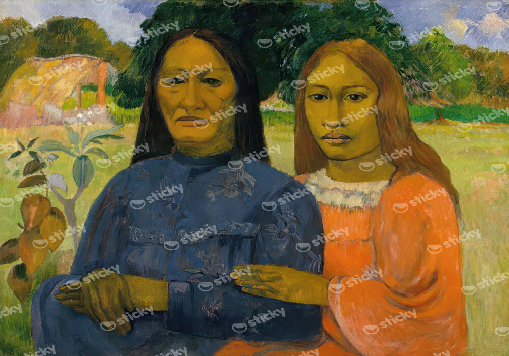 Πινακας σε καμβά PAUL GAUGUIN - TWO WOMEN