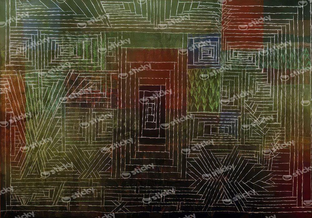 Πινακας σε καμβά PAUL KLEE - CASTLE TO BE BUILT IN THE WOODS