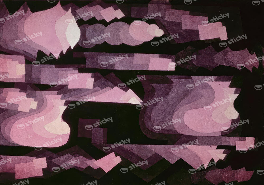 Πινακας σε καμβά PAUL KLEE - FUGUE IN RED