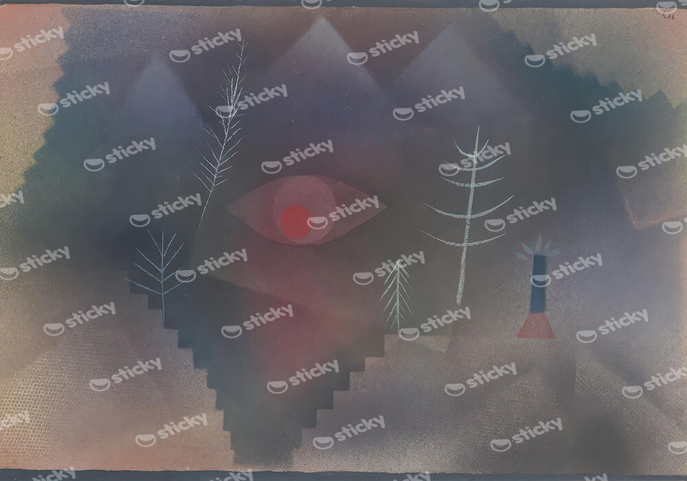 Πινακας σε καμβά PAUL KLEE - GLANCE OF A LANDSCAPE