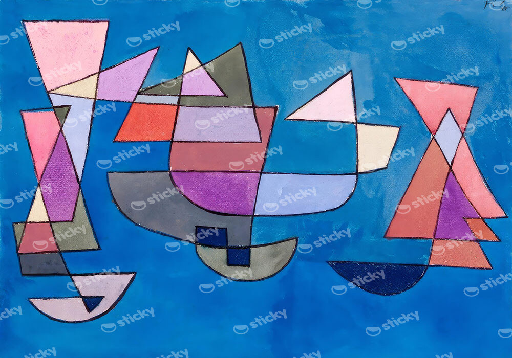 Πινακας σε καμβά PAUL KLEE - SAILING BOATS