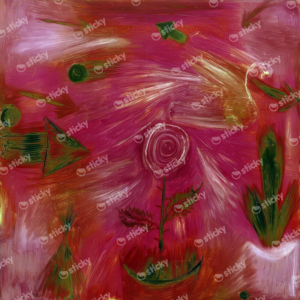 Πίνακας σε καμβά PAUL KLEE - ROSE WIND