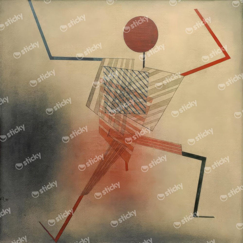 Πίνακας σε καμβά PAUL KLEE - THE JUMPER