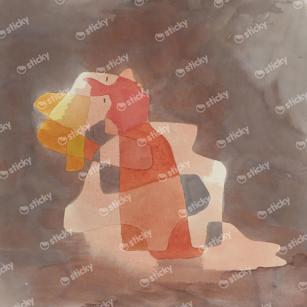 Πίνακας σε καμβά PAUL KLEE - WOMAN LEANING BACK