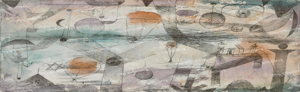 Πίνακας Πανοραμικός σε καμβά PAUL KLEE - IN THE REALM OF AIR