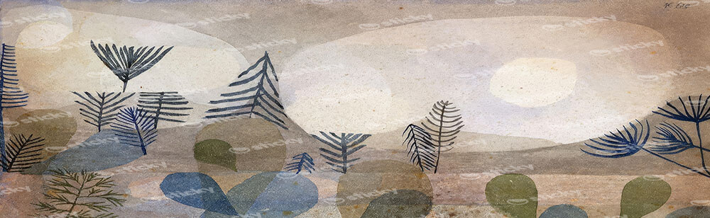 Πίνακας Πανοραμικός σε καμβά PAUL KLEE - OCEANIC LANDSCAPE