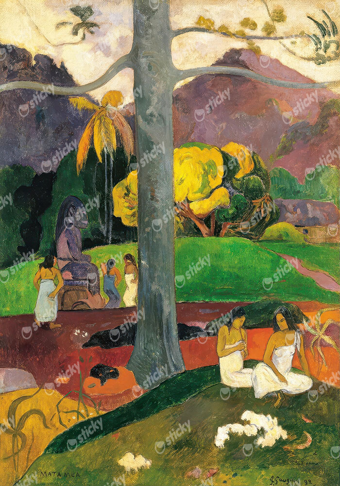 Πινακας σε καμβά PAUL GAUGUIN - IN OLDEN TIMES