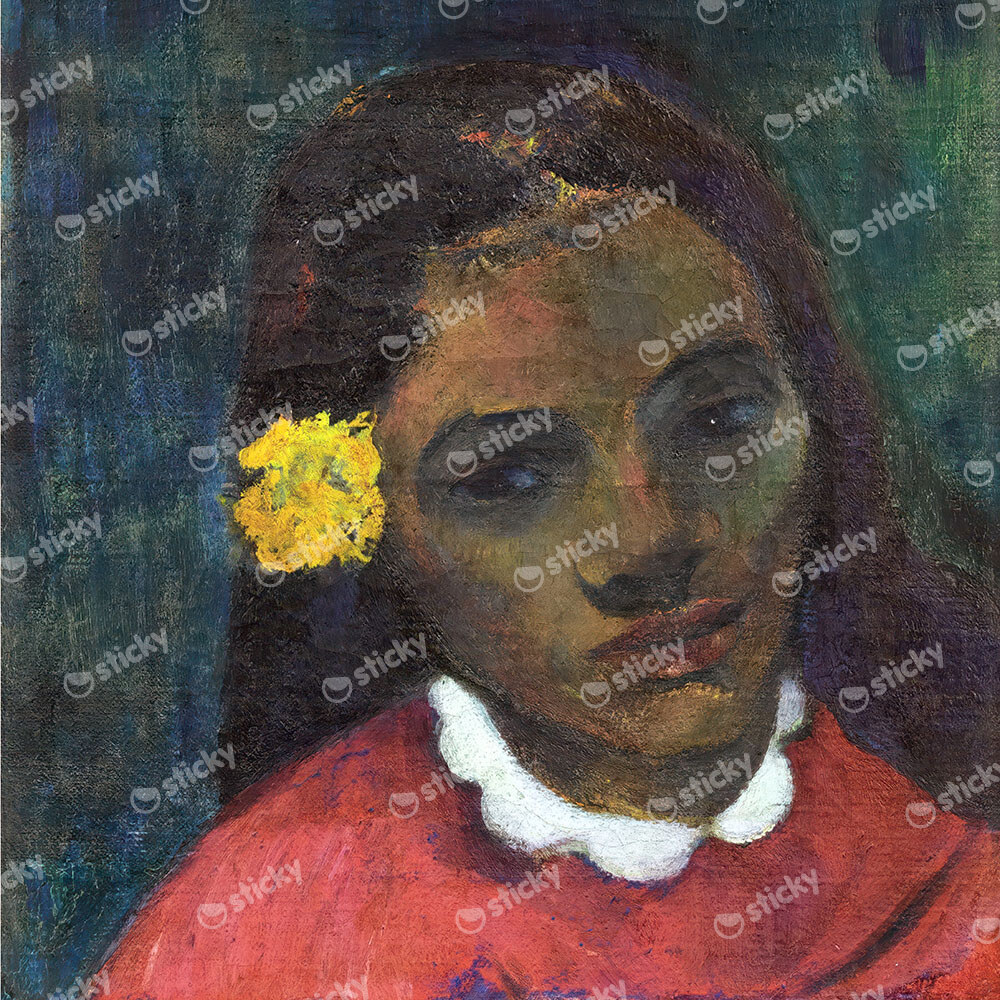 Πίνακας σε καμβά PAUL GAUGUIN - HEAD OF A TAHITIAN WOMAN