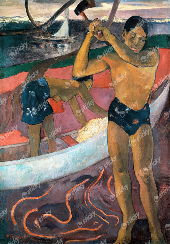Πινακας σε καμβά PAUL GAUGUIN - THE MAN WITH AN AXE